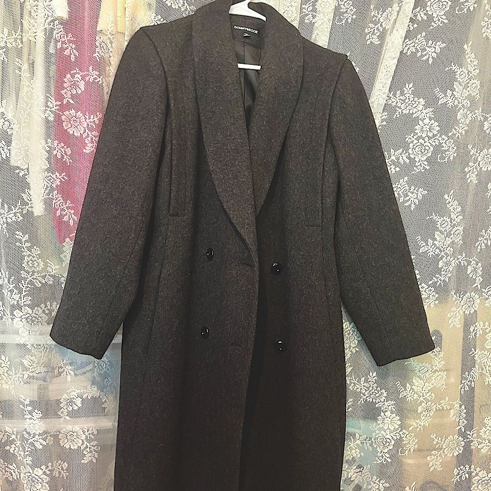 Dark Grey Long Wool Coat✨